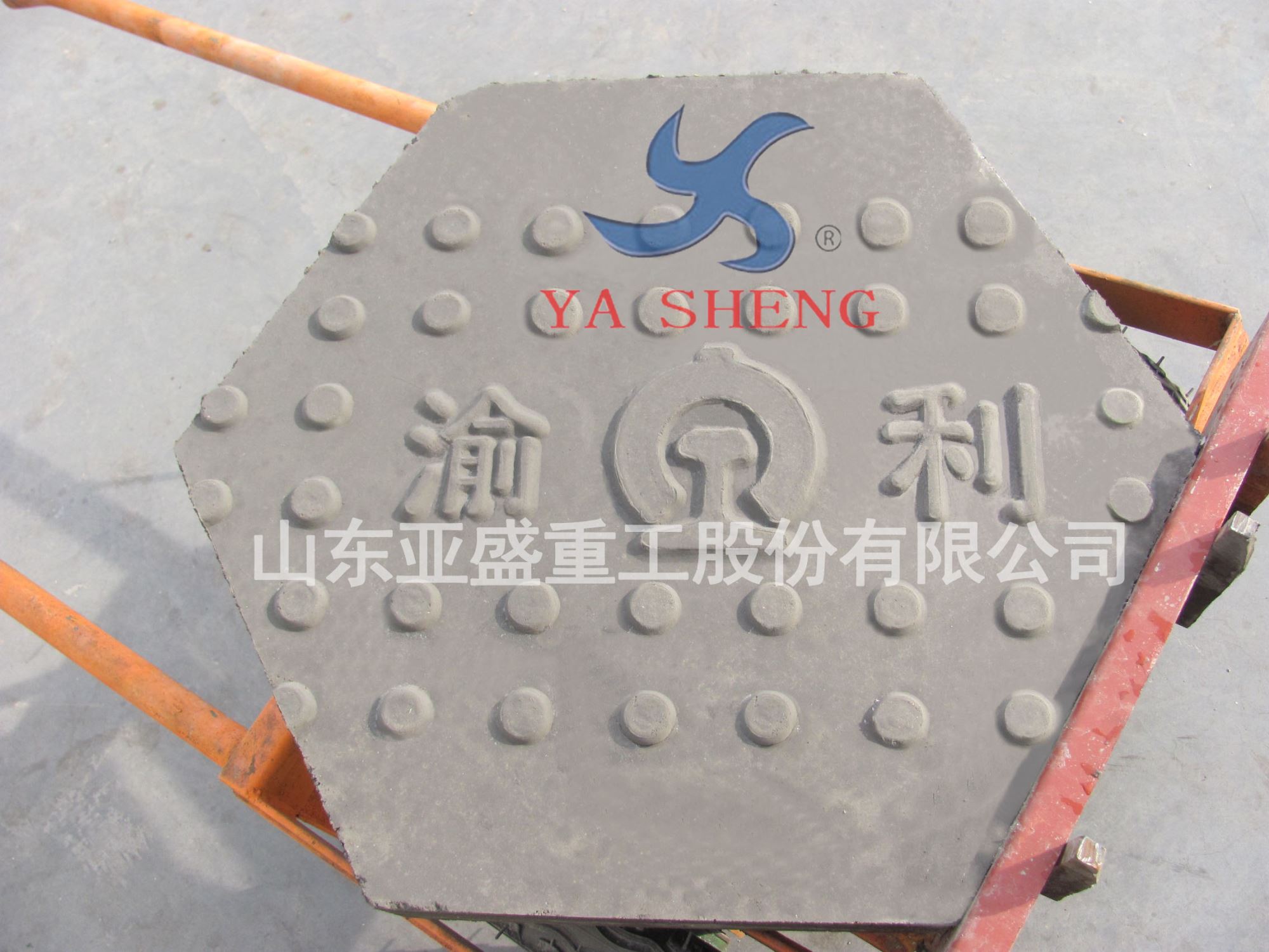 重庆大足采用LZYB-2成型机生产六角块